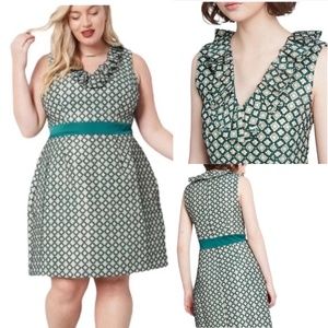 Green Vintage Inspired Anna Sui Dress size 8